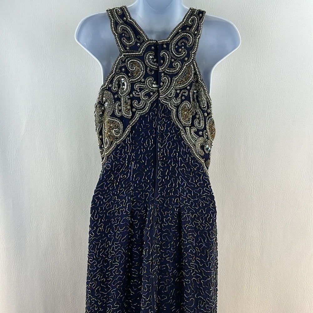 Vintage Lawrence Kazar Beaded Cocktail Dress - Picture 7 of 15